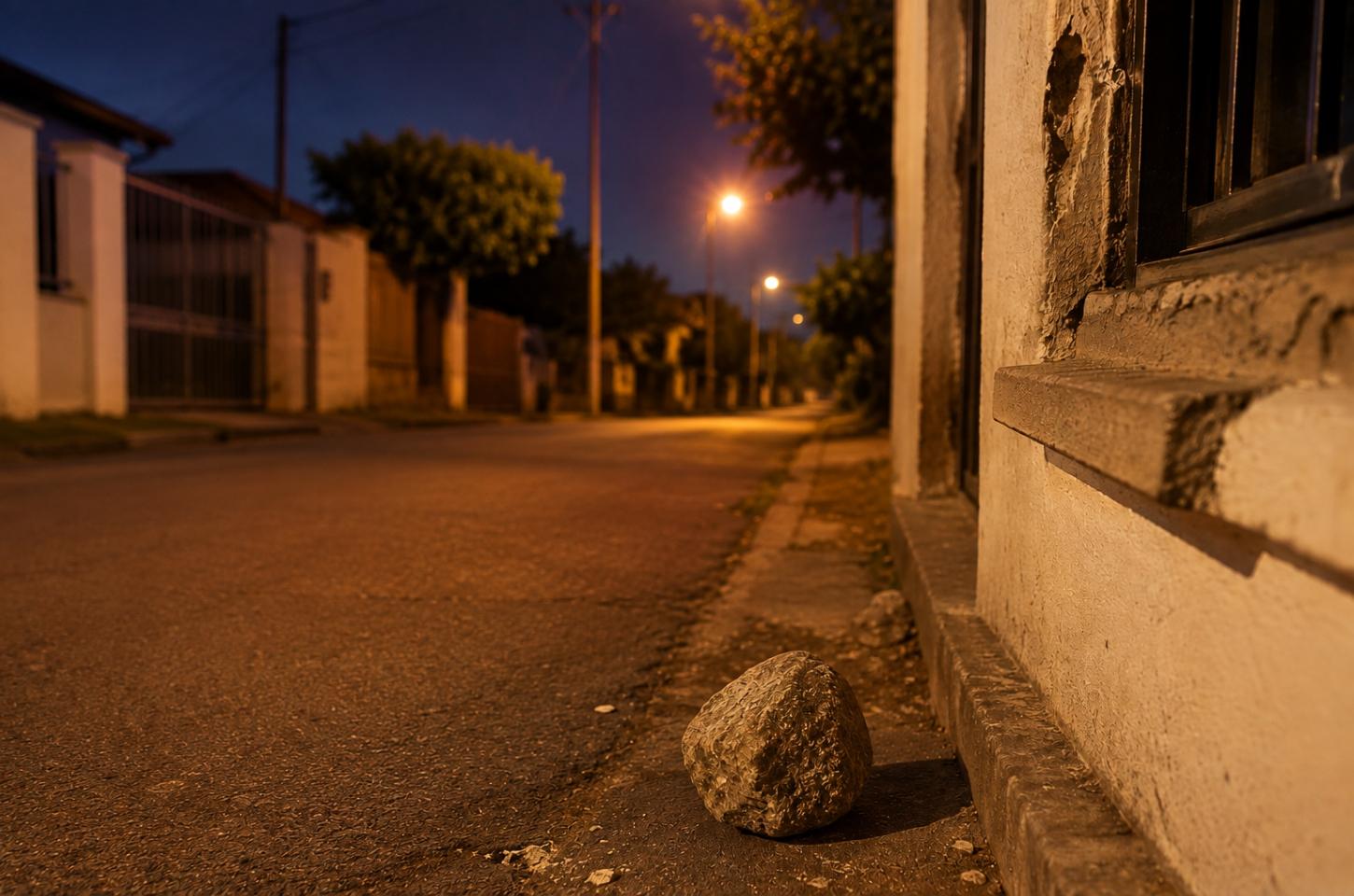 Pedras arremessadas contra casas provocam discussão entre vizinhos
