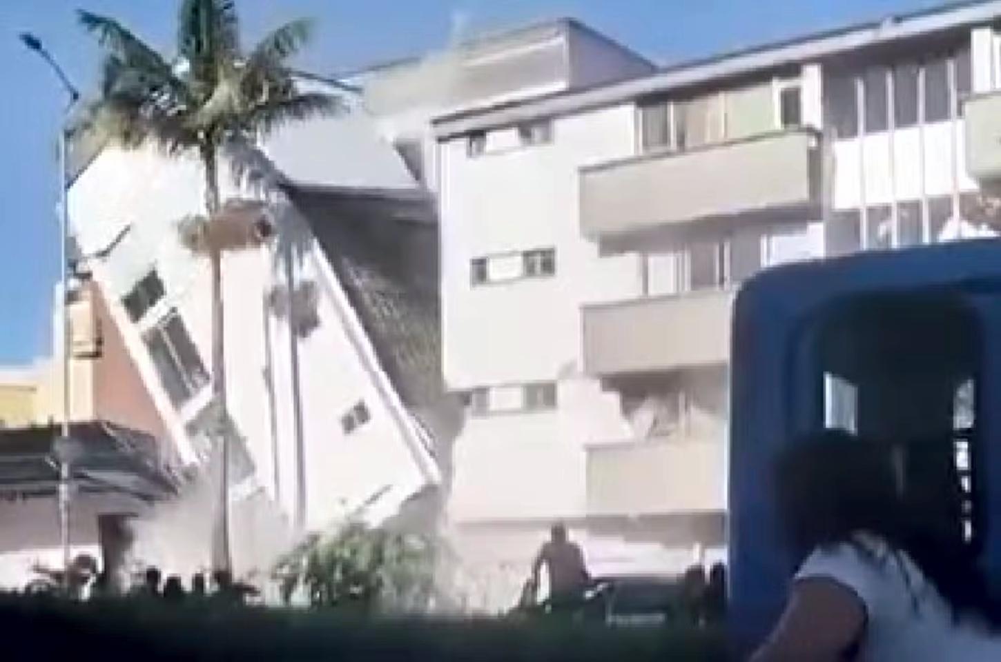 VÍDEO mostra prédio de quatro andares desabando durante terremoto de magnitude 7,4 na Colômbia