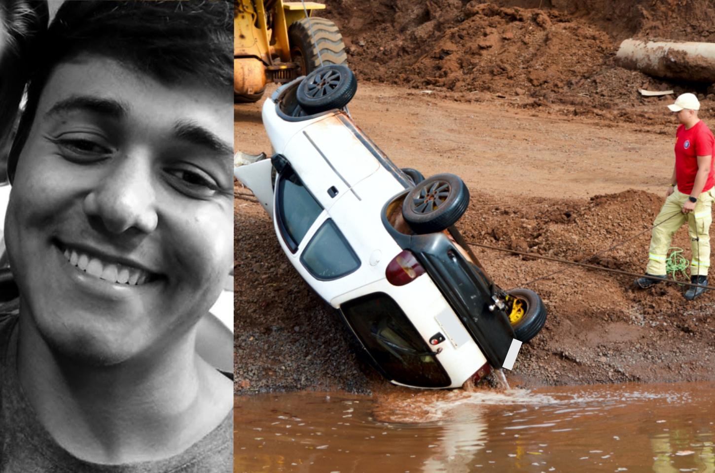 Corsa passa direto por acesso à balsa, cai no Rio Piquiri e jovem de 23 anos morre
