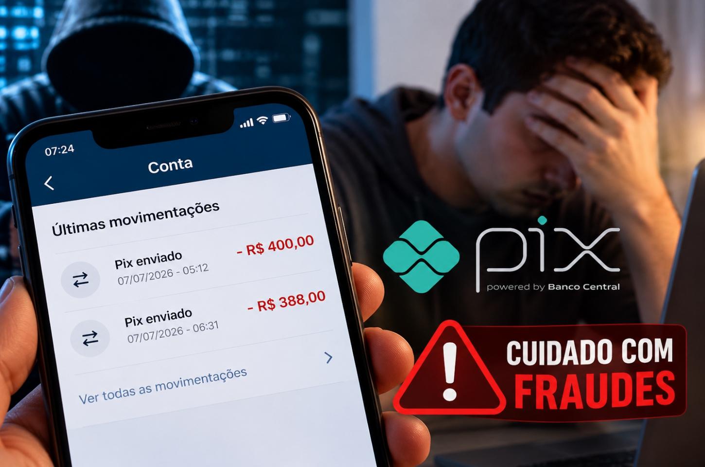 Jovem descobre transferências via Pix que não reconhece e perde R$ 788
