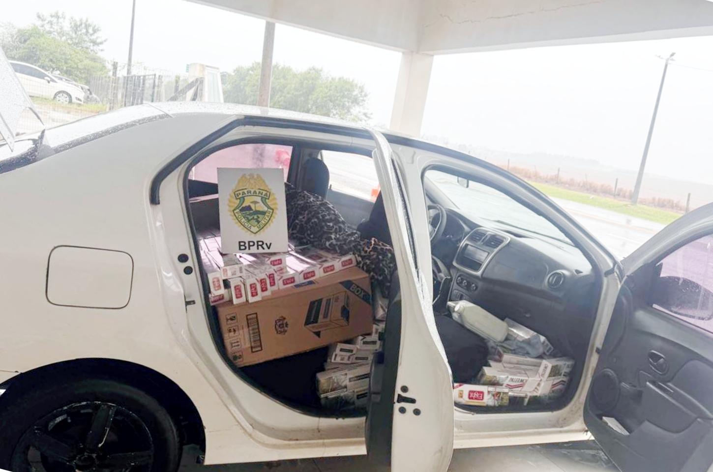 Homem é preso com 800 pacotes de cigarros contrabandeados na PR-323