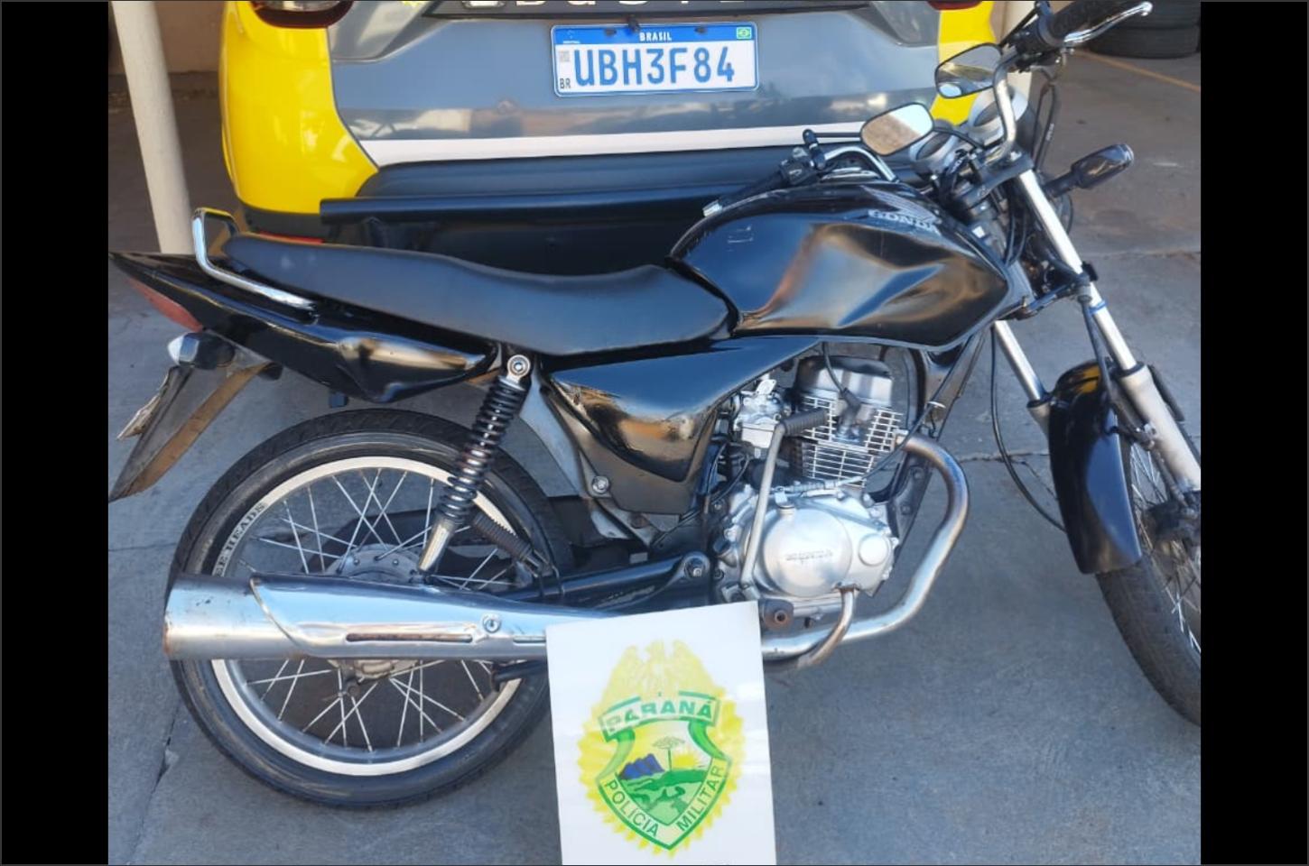 Jovem sem CNH é abordado com motocicleta irregular em Iporã