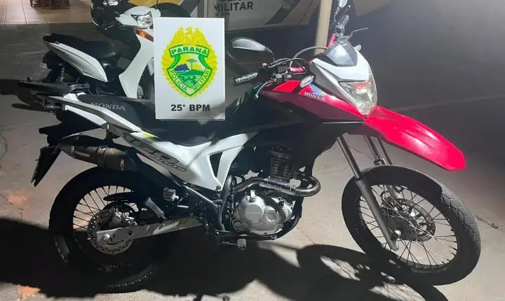 Adolescente de 17 anos é flagrado pilotando moto irregular e veículo é apreendido em Iporã
