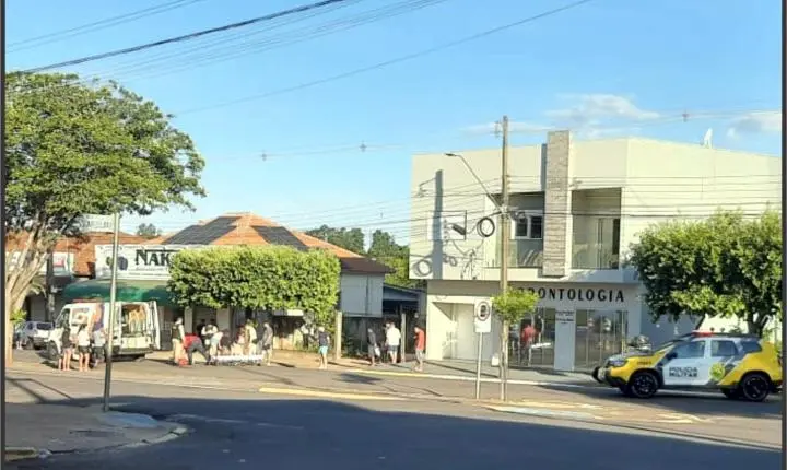 Adolescentes ficam feridos após queda de motocicleta conduzida por menor sem habilitação em Iporã