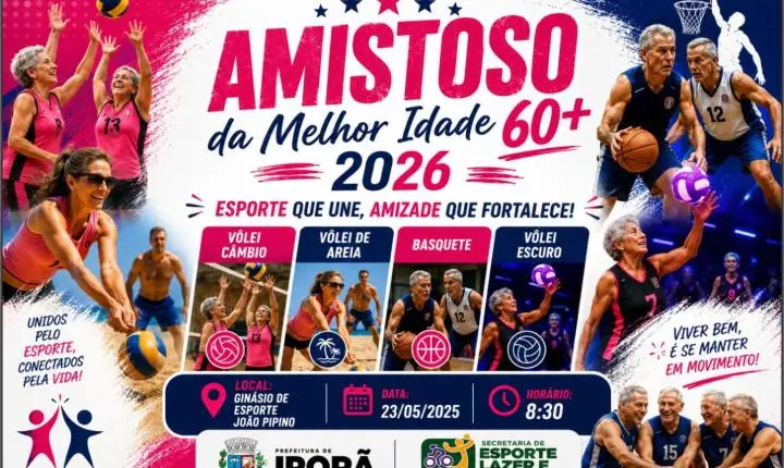 Amistoso da Melhor Idade 60+ movimenta Iporã com esporte, integração e qualidade de vida