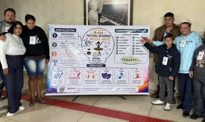APAE de Iporã conquista 1º lugar em festival regional de arte e garante vaga na etapa estadual