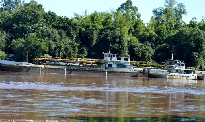Balsa do Rio Piquiri é paralisada após aumento do nível da água