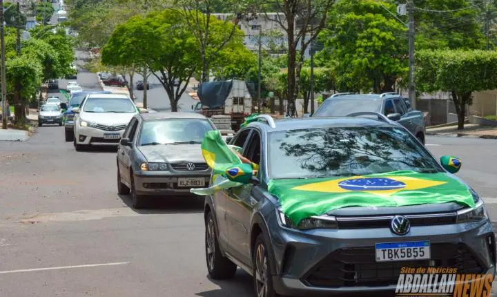 Carreata em apoio ao candidato Flávio Bolsonaro em Iporã