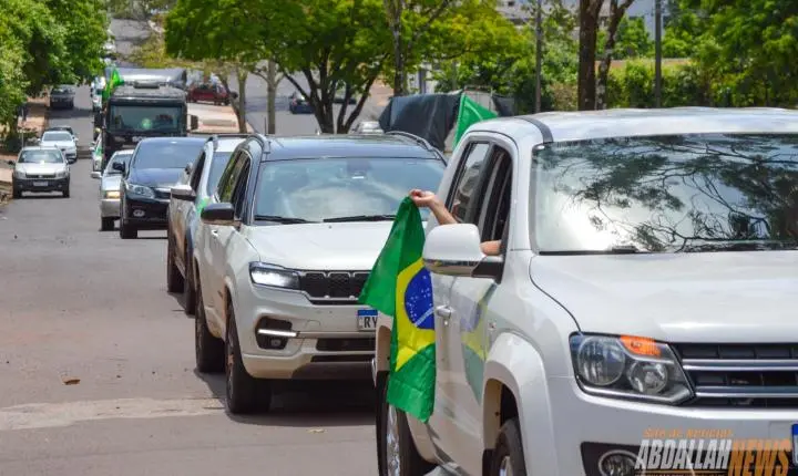 Carreata em apoio ao candidato Flávio Bolsonaro em Iporã