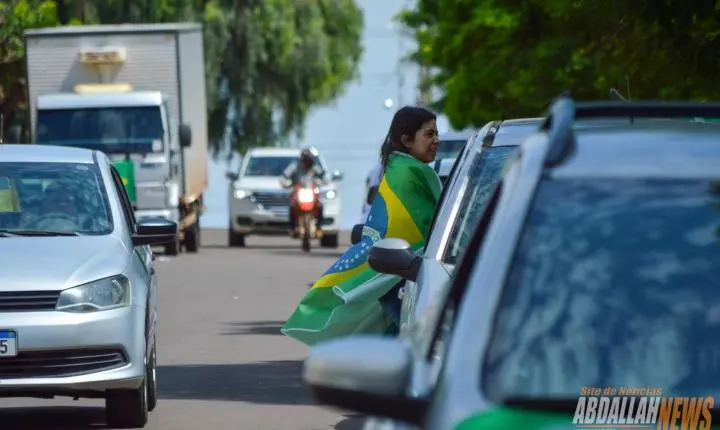 Carreata em apoio ao candidato Flávio Bolsonaro em Iporã