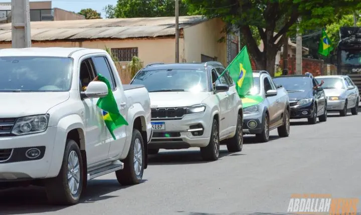Carreata em apoio ao candidato Flávio Bolsonaro em Iporã