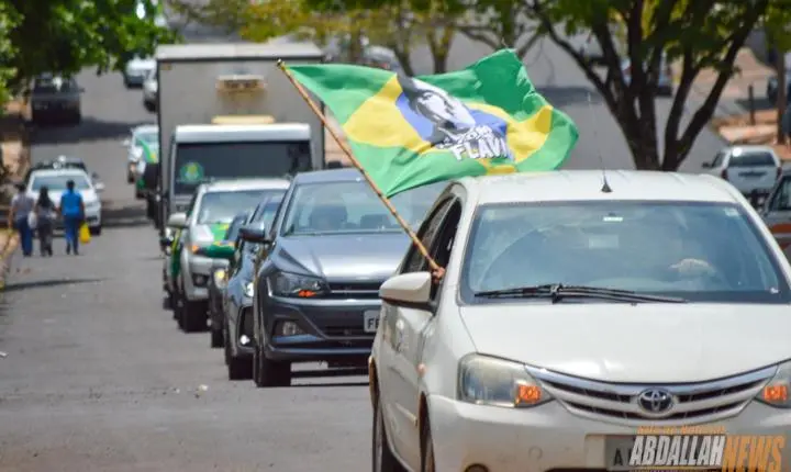 Carreata em apoio ao candidato Flávio Bolsonaro em Iporã
