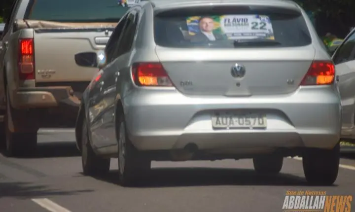 Carreata em apoio ao candidato Flávio Bolsonaro em Iporã