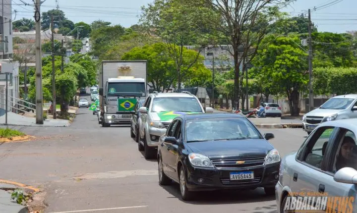Carreata em apoio ao candidato Flávio Bolsonaro em Iporã