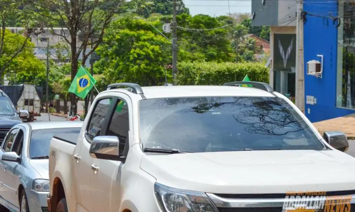Carreata em apoio ao candidato Flávio Bolsonaro em Iporã