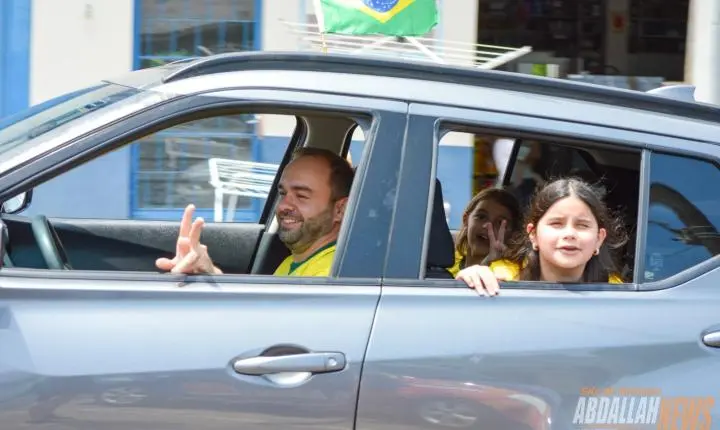 Carreata em apoio ao candidato Flávio Bolsonaro em Iporã