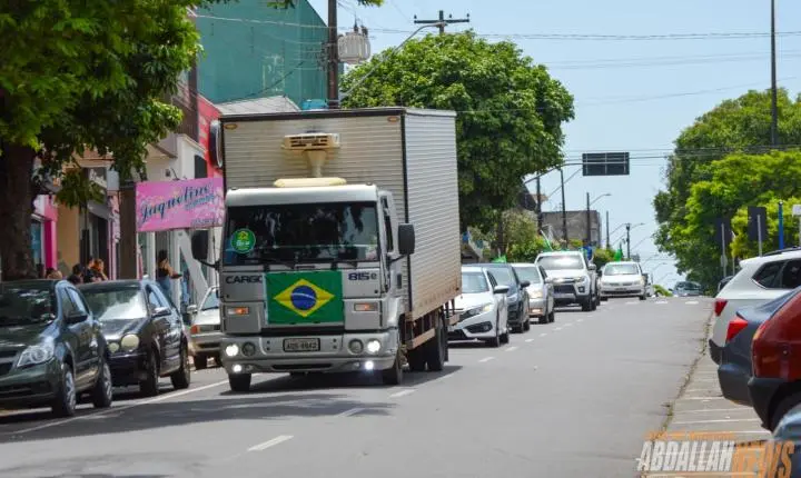 Carreata em apoio ao candidato Flávio Bolsonaro em Iporã