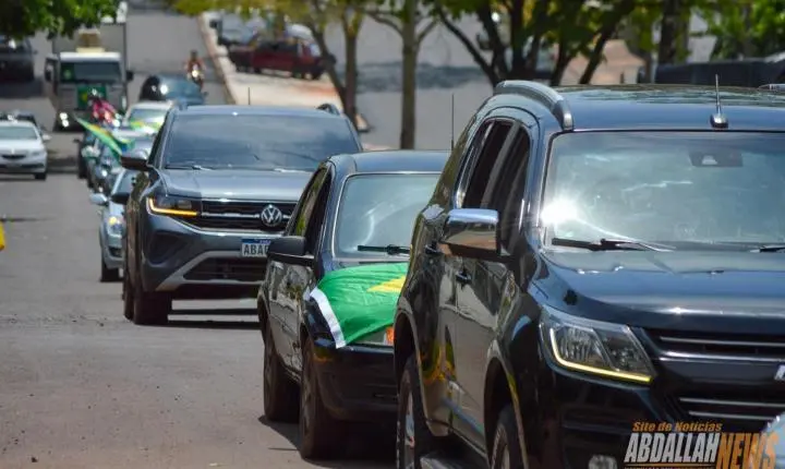 Carreata em apoio ao candidato Flávio Bolsonaro em Iporã