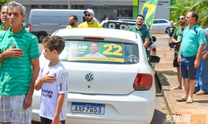 Carreata em apoio ao candidato Flávio Bolsonaro em Iporã
