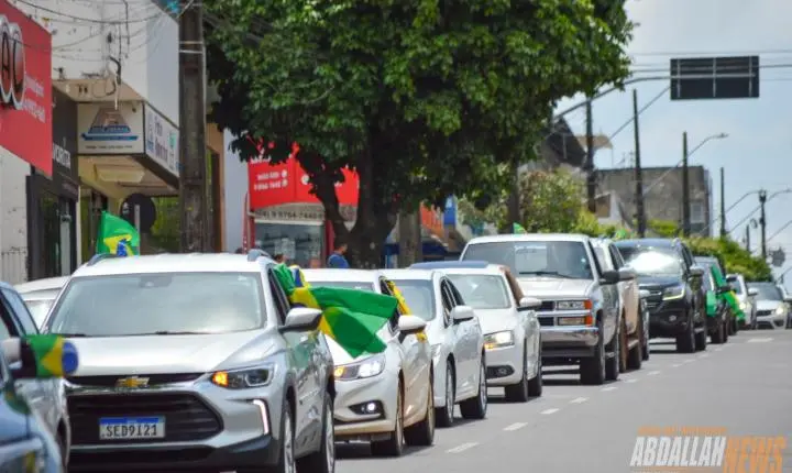Carreata em apoio ao candidato Flávio Bolsonaro em Iporã