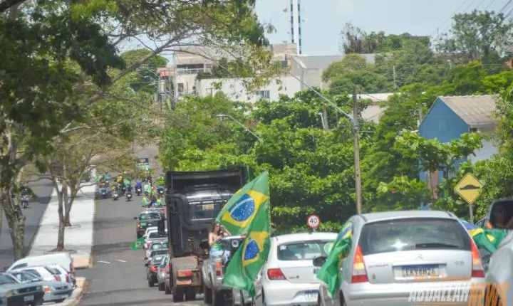 Carreata em apoio ao candidato Flávio Bolsonaro em Iporã
