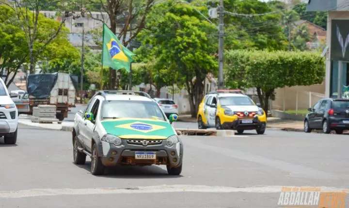 Carreata em apoio ao candidato Flávio Bolsonaro em Iporã