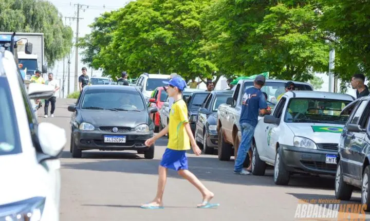Carreata em apoio ao candidato Flávio Bolsonaro em Iporã