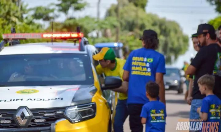 Carreata em apoio ao candidato Flávio Bolsonaro em Iporã