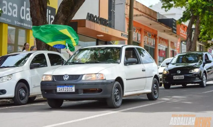 Carreata em apoio ao candidato Flávio Bolsonaro em Iporã