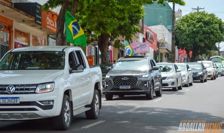 Carreata em apoio ao candidato Flávio Bolsonaro em Iporã