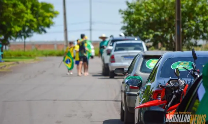 Carreata em apoio ao candidato Flávio Bolsonaro em Iporã
