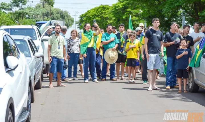 Carreata em apoio ao candidato Flávio Bolsonaro em Iporã