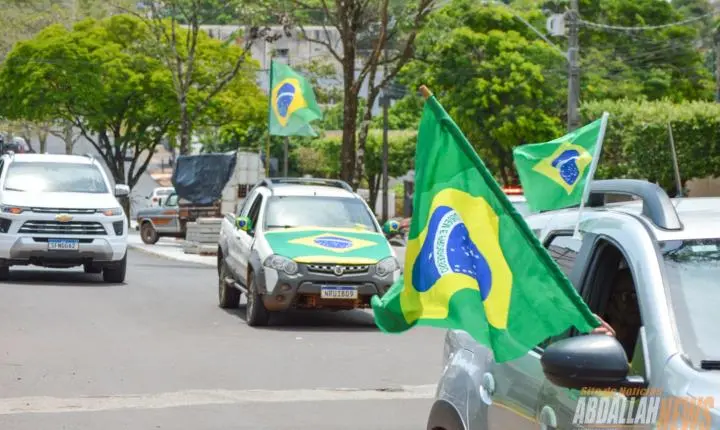 Carreata em apoio ao candidato Flávio Bolsonaro em Iporã