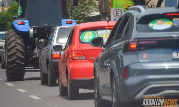 Carreata em apoio ao candidato Flávio Bolsonaro em Iporã