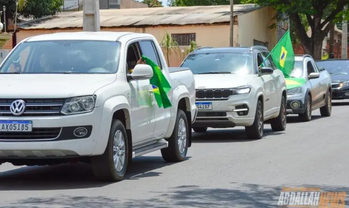 Carreata em apoio ao candidato Flávio Bolsonaro em Iporã