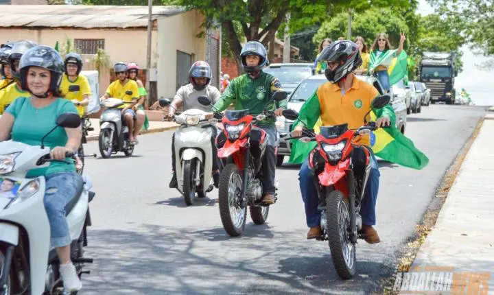 Carreata em apoio ao candidato Flávio Bolsonaro em Iporã