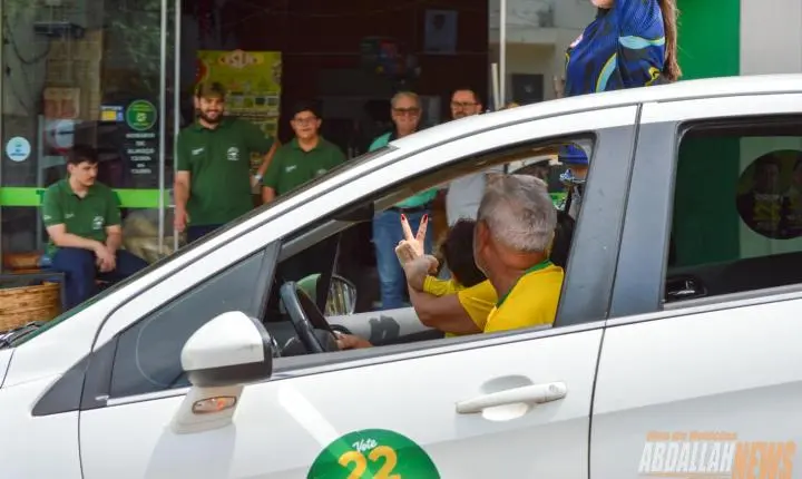 Carreata em apoio ao candidato Flávio Bolsonaro em Iporã