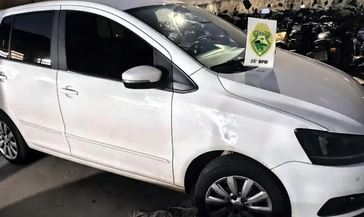 Carro clonado é apreendido e motorista acaba preso durante patrulhamento da Polícia Militar