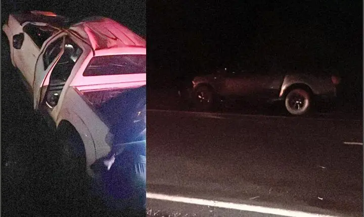 Casal morre em grave acidente entre motocicleta e duas caminhonetes na BR-272, em Francisco Alves