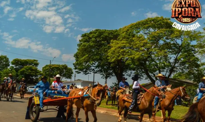 Cavalgada abre o clima de festa para a Expo Iporã 2025