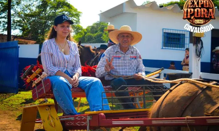Cavalgada abre o clima de festa para a Expo Iporã 2025