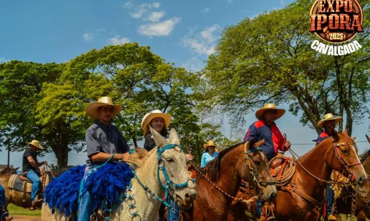 Cavalgada abre o clima de festa para a Expo Iporã 2025