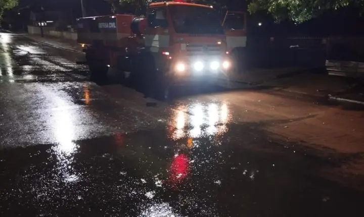 Chuva intensa provoca alagamentos, deixa famílias desalojadas e mobiliza força-tarefa da Defesa Civil em Iporã