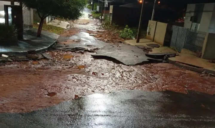 Chuva intensa provoca alagamentos, deixa famílias desalojadas e mobiliza força-tarefa da Defesa Civil em Iporã