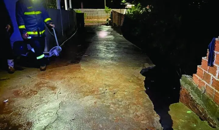 Chuva intensa provoca alagamentos, deixa famílias desalojadas e mobiliza força-tarefa da Defesa Civil em Iporã