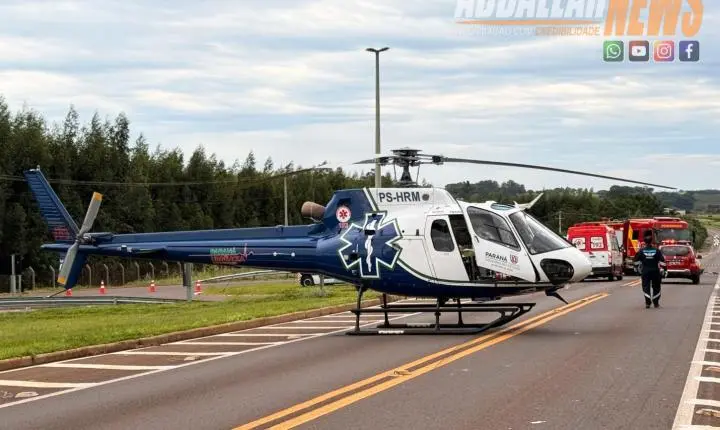 Colisão entre veículos deixa uma vítima morta e outra gravemente ferida na PR-272 em Iporã