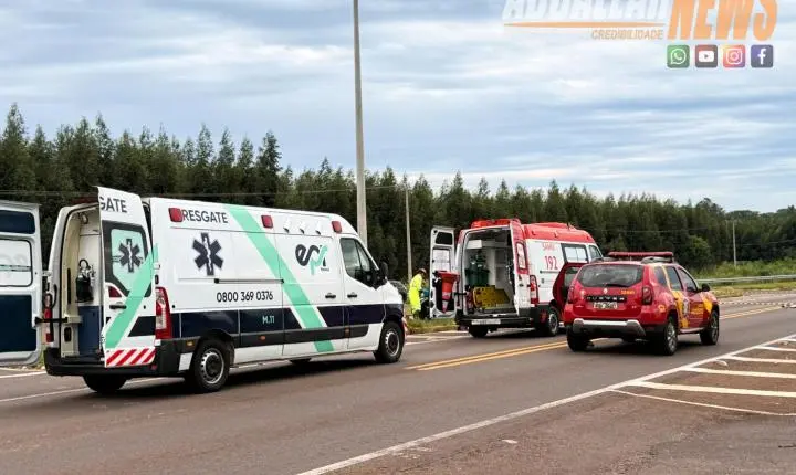 Colisão entre veículos deixa uma vítima morta e outra gravemente ferida na PR-272 em Iporã