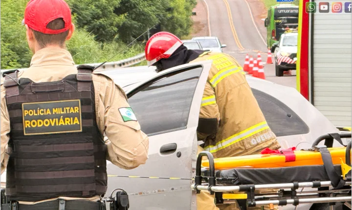 ATUALIZAÇÃO DA NOTÍCIA ! Colisão transversal na PRC-272 deixa jovem morta e mulher segue internada em estado grave após transferência para Maringá