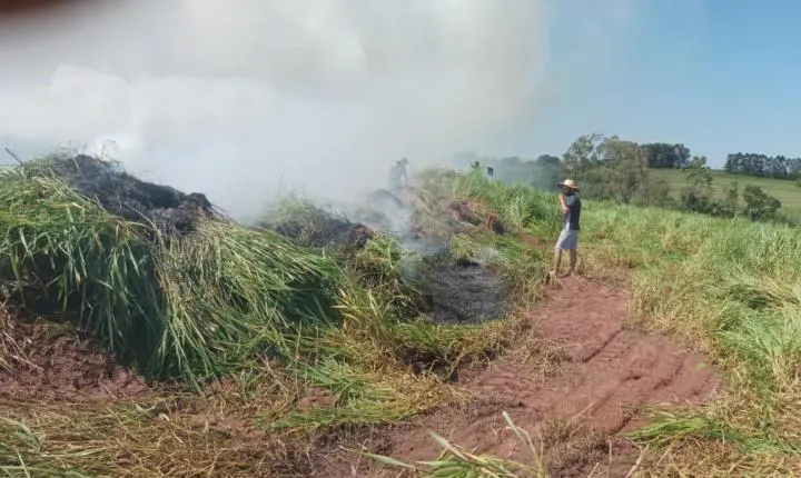 Dois focos de queimadas são registrados em Iporã e Defesa Civil age rápido para evitar maiores danos