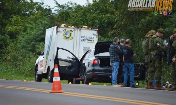 Dois homens morrem em intervenção policial na PR-272, em Iporã; armas são apreendidas